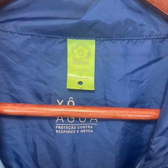 Farm Rio Tropical Bird Lightweight Colorful Windbreaker Track Jacket Size P - Picture 11 of 16